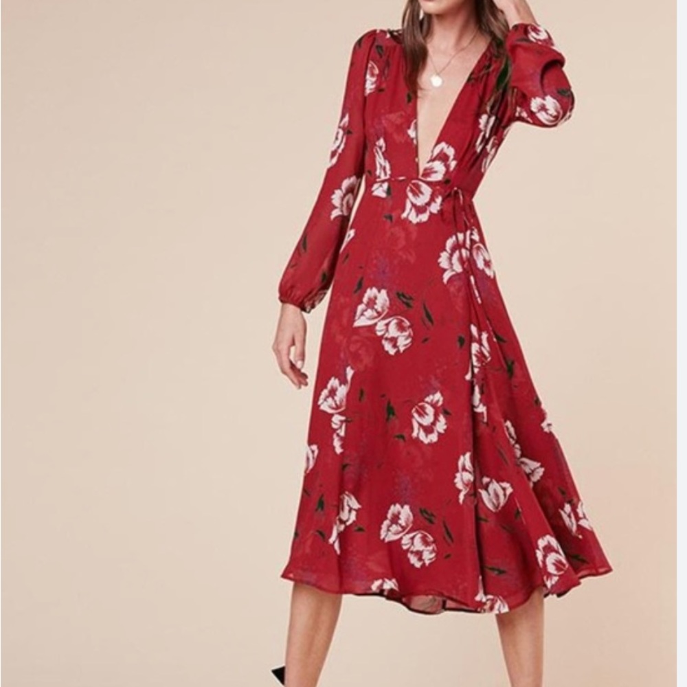 Reformation - Ashley Soshana Wrap Dress